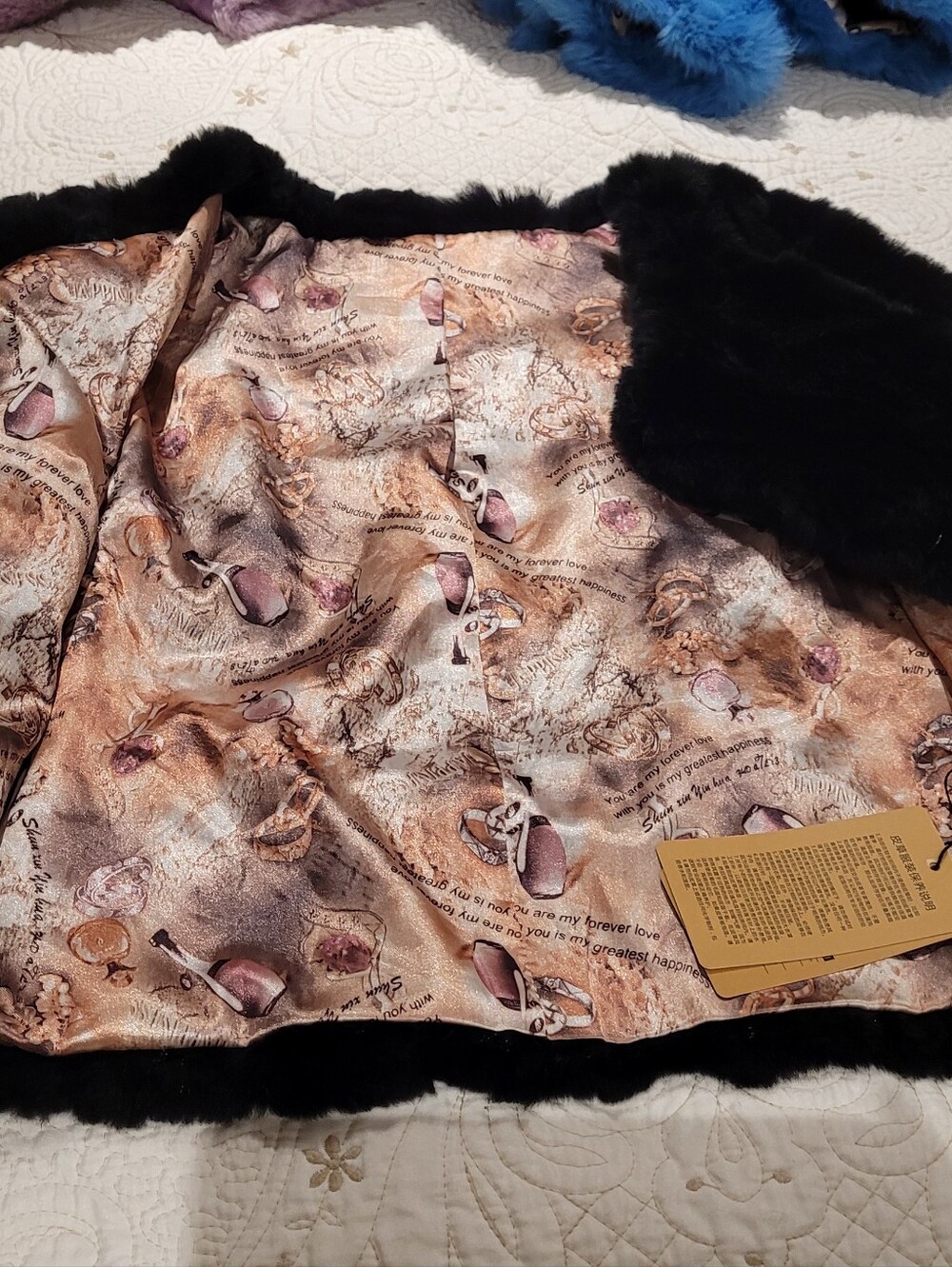 Real Rabbit Fur Short Cardigan - Picture 6 of 9
